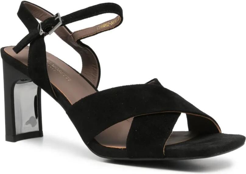 SERGIO MORETTI FIRENZE Sandalen met kruisbandjes Zwart - Foto 3