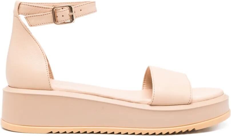 SERGIO MORETTI FIRENZE Sandalen met plateauzool Beige