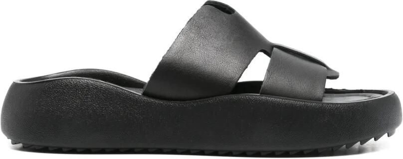 SERGIO MORETTI FIRENZE Sandalen met plateauzool Zwart