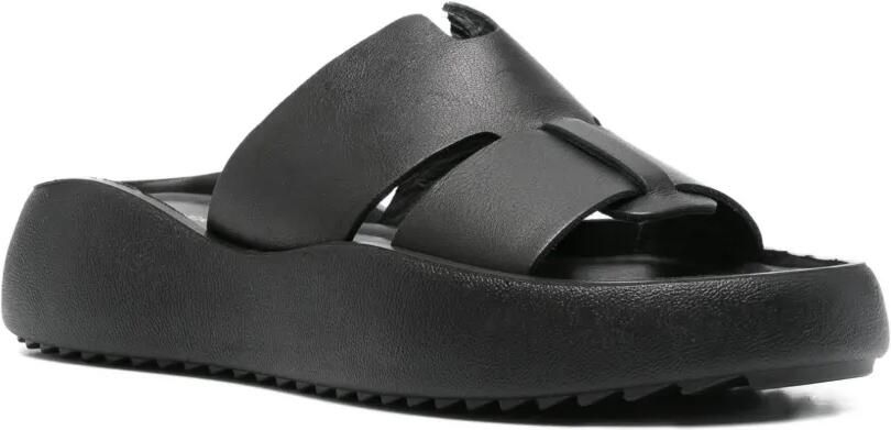 SERGIO MORETTI FIRENZE Sandalen met plateauzool Zwart - Foto 4