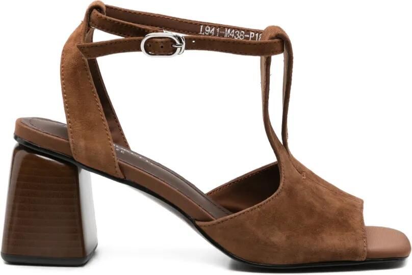 SERGIO MORETTI FIRENZE Sandalen met T-bandje Bruin