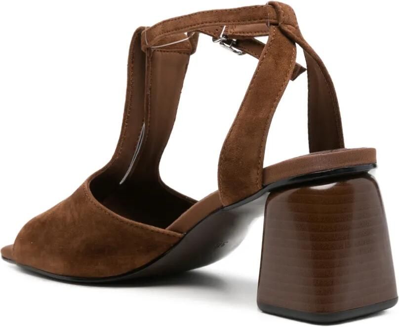 SERGIO MORETTI FIRENZE Sandalen met T-bandje Bruin - Foto 2