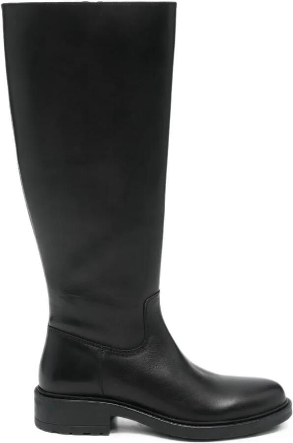 SERGIO MORETTI FIRENZE side-zip knee-high boots Zwart