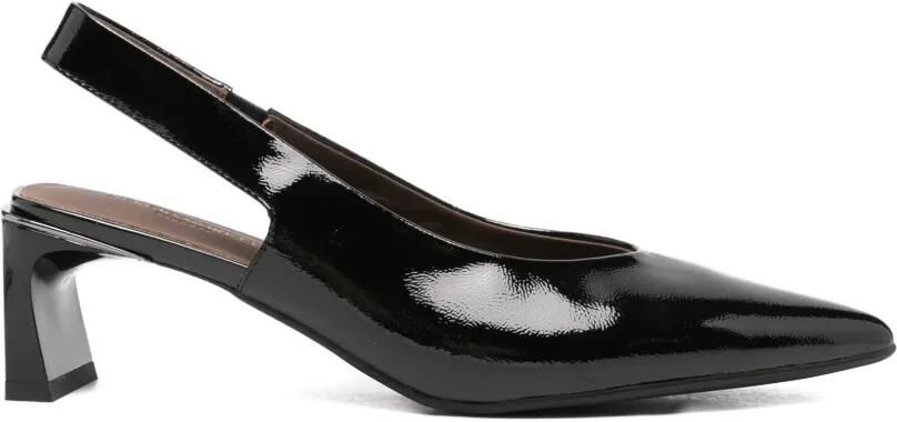 SERGIO MORETTI FIRENZE Slingback pumps met gelakte afwerking Zwart