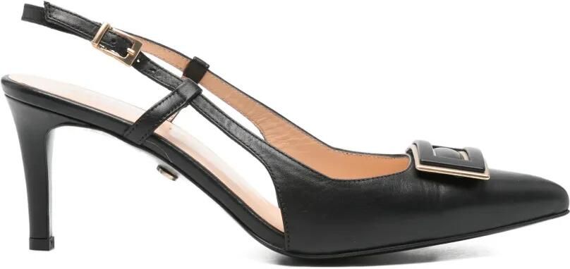 SERGIO MORETTI FIRENZE Slingback pumps met gespdetail Zwart