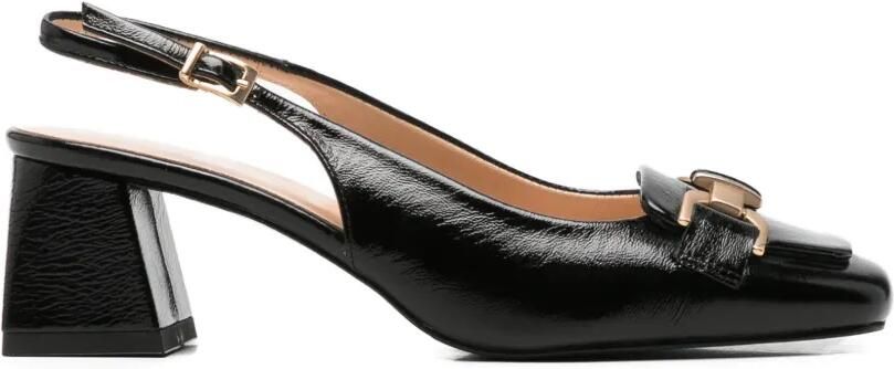 SERGIO MORETTI FIRENZE Slingback pumps met gespdetail Zwart