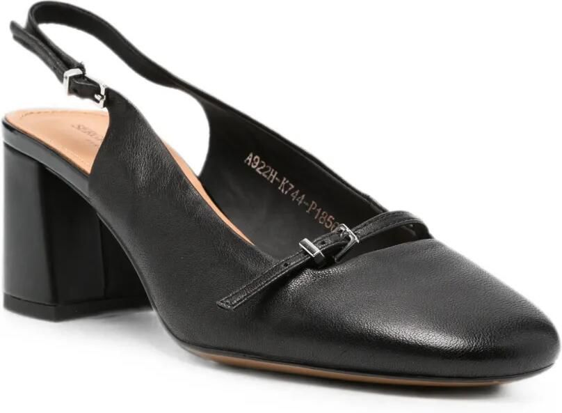 SERGIO MORETTI FIRENZE Slingback pumps met gespdetail Zwart