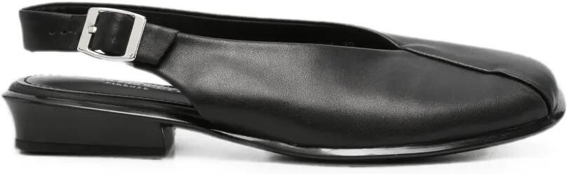 SERGIO MORETTI FIRENZE Slingback pumps met vierkante neus Zwart