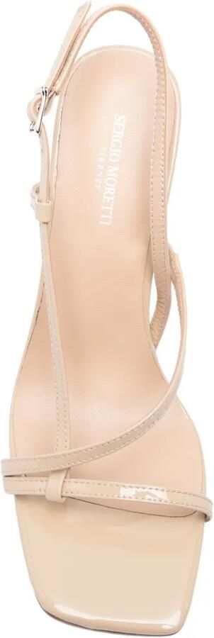 SERGIO MORETTI FIRENZE Slingback sandalen met bandjes Beige - Foto 4