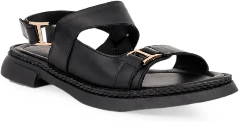 SERGIO MORETTI FIRENZE Slingback sandalen met gesp Zwart - Foto 3