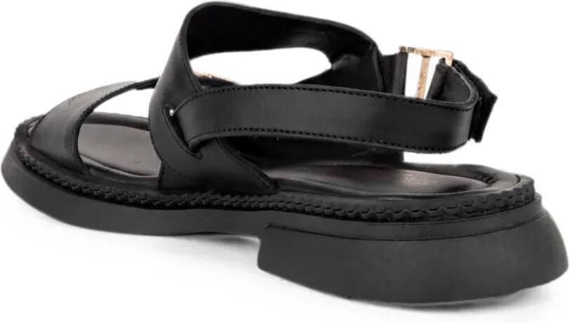 SERGIO MORETTI FIRENZE Slingback sandalen met gesp Zwart - Foto 2