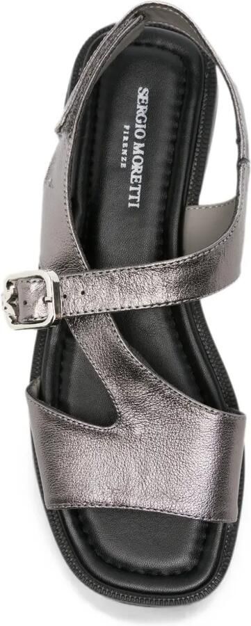 SERGIO MORETTI FIRENZE Slingback sandalen met gespsluiting Grijs - Foto 2