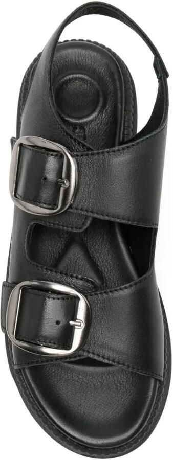 SERGIO MORETTI FIRENZE Slingback sandalen met gespsluiting Zwart - Foto 4