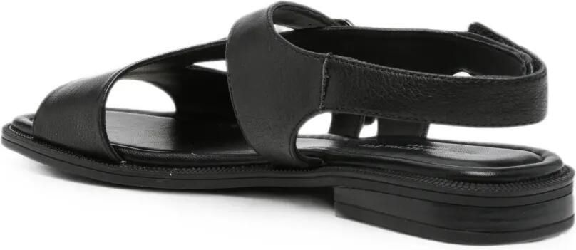 SERGIO MORETTI FIRENZE Slingback sandalen met gespsluiting Zwart - Foto 3