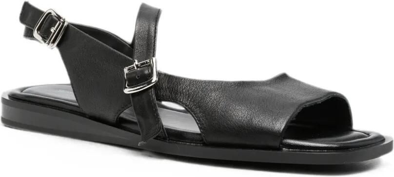 SERGIO MORETTI FIRENZE Slingback sandalen met gespsluiting Zwart - Foto 3