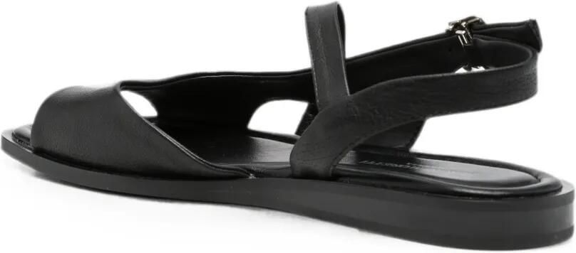 SERGIO MORETTI FIRENZE Slingback sandalen met gespsluiting Zwart - Foto 4