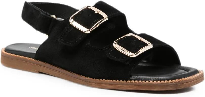 SERGIO MORETTI FIRENZE Slingback sandalen met gespsluiting Zwart - Foto 3