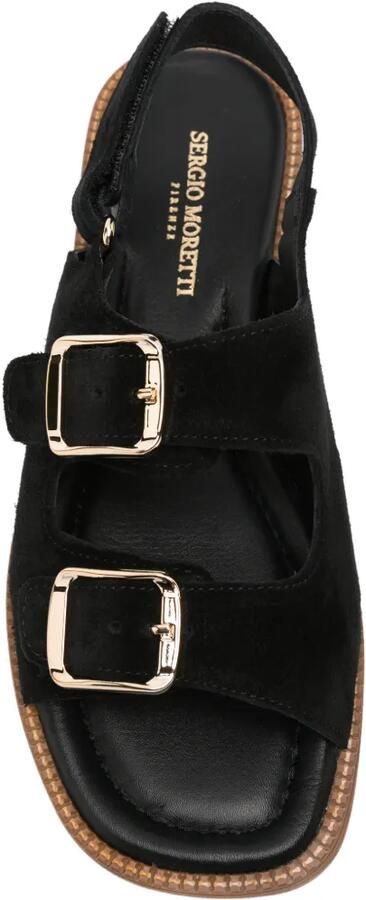 SERGIO MORETTI FIRENZE Slingback sandalen met gespsluiting Zwart - Foto 2