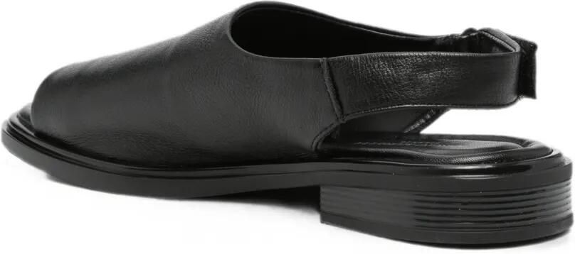 SERGIO MORETTI FIRENZE Slingback sandalen met klittenband Zwart - Foto 3