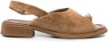 SERGIO MORETTI FIRENZE Slingback sandalen met teenring Bruin - Bruin