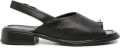 SERGIO MORETTI FIRENZE Slingback sandalen met teenring Zwart - Zwart