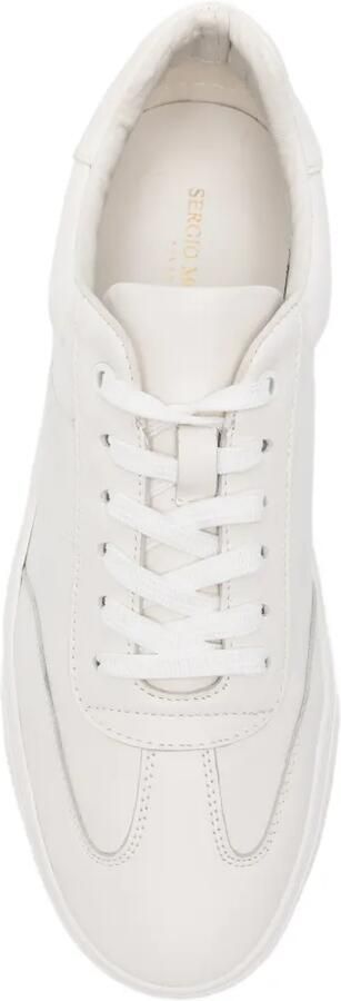 SERGIO MORETTI FIRENZE Sneakers met bewerkte zool Wit - Foto 4