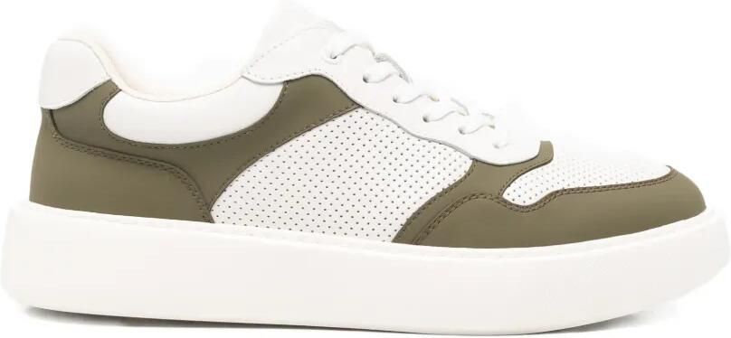 SERGIO MORETTI FIRENZE Sneakers met geperforeerd vlak Groen