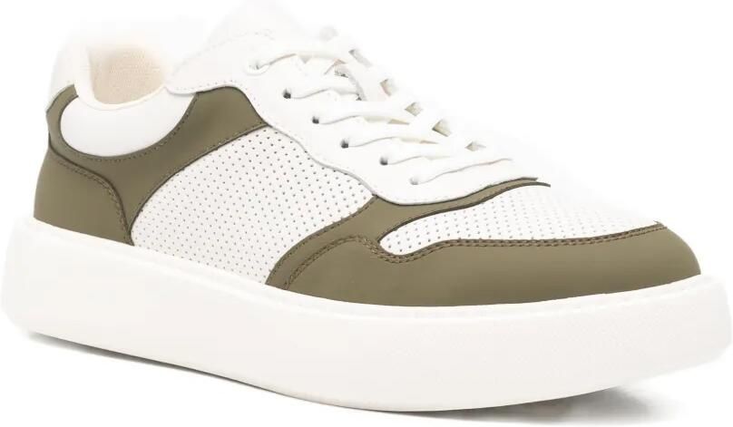 SERGIO MORETTI FIRENZE Sneakers met geperforeerd vlak Groen - Foto 3
