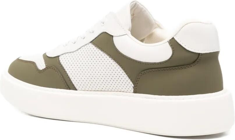 SERGIO MORETTI FIRENZE Sneakers met geperforeerd vlak Groen - Foto 2