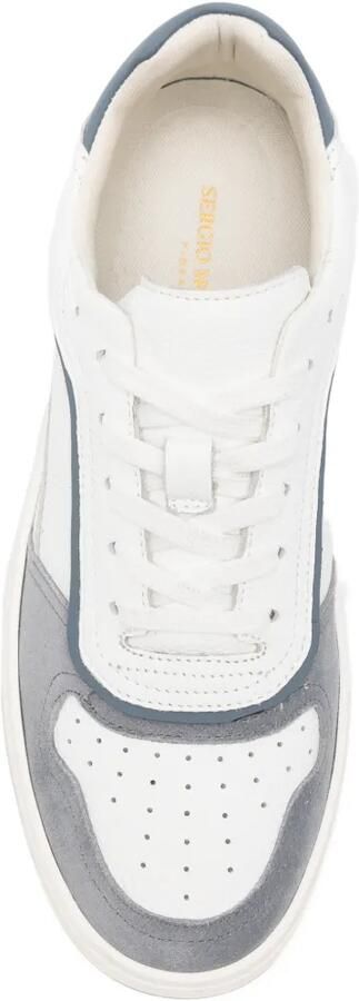 SERGIO MORETTI FIRENZE Sneakers met geperforeerd vlak Wit - Foto 4