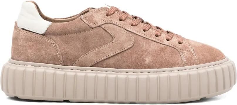 SERGIO MORETTI FIRENZE Sneakers met geribbelde zool Beige