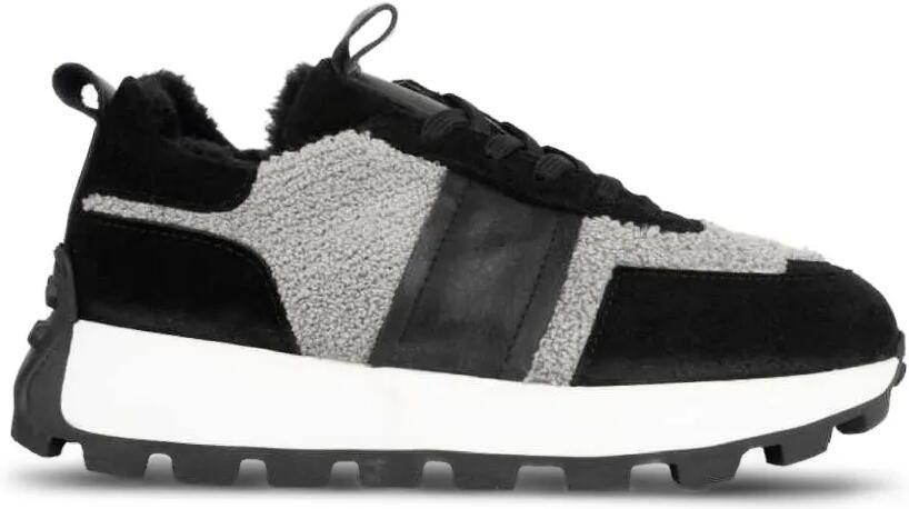 SERGIO MORETTI FIRENZE Sneakers met lammy vlakken Zwart