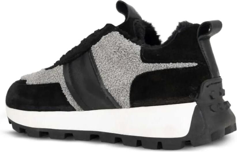 SERGIO MORETTI FIRENZE Sneakers met lammy vlakken Zwart - Foto 2