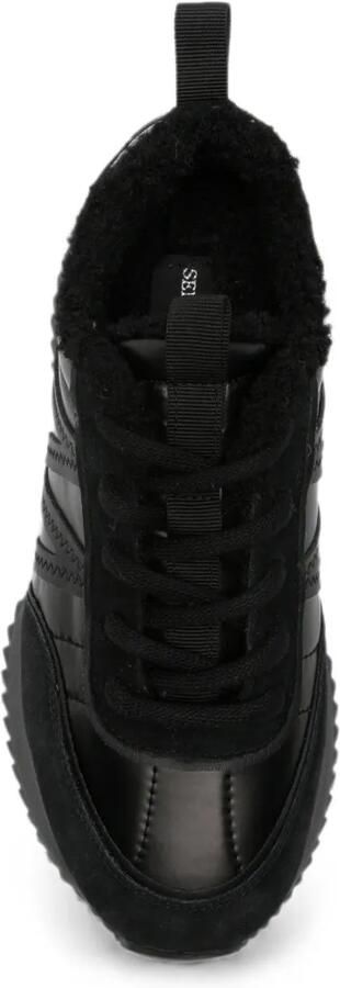 SERGIO MORETTI FIRENZE Sneakers met lammy voering en vlakken Zwart - Foto 3