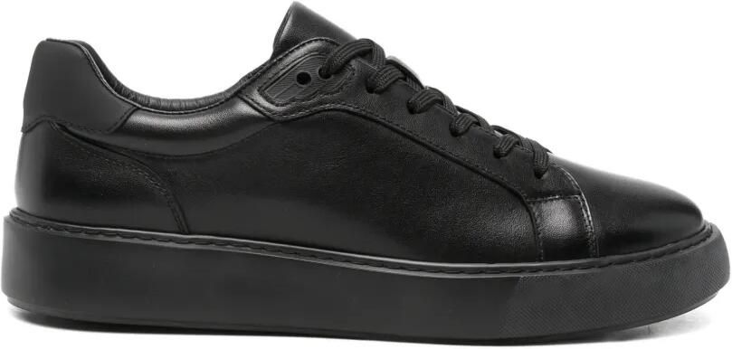 SERGIO MORETTI FIRENZE Sneakers met leren vlakken Zwart