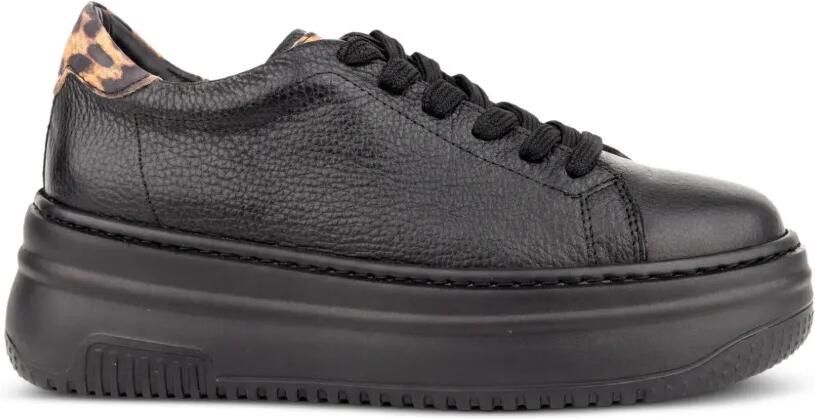 SERGIO MORETTI FIRENZE Sneakers met luipaardprint Zwart