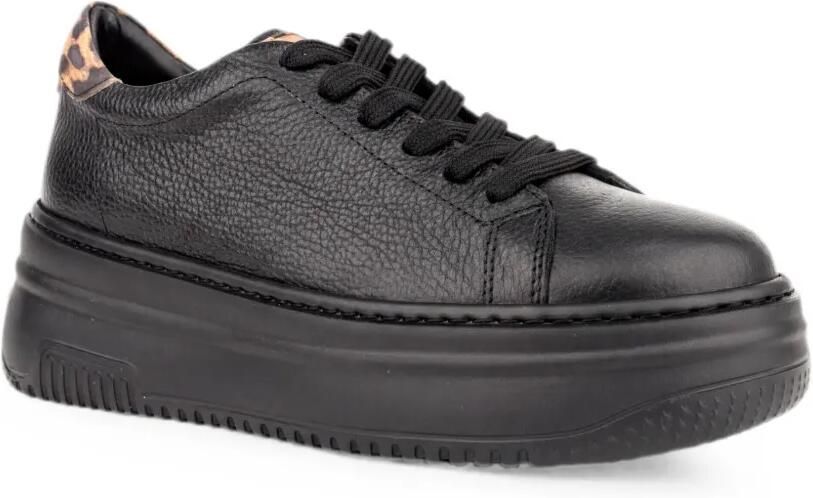 SERGIO MORETTI FIRENZE Sneakers met luipaardprint Zwart - Foto 3