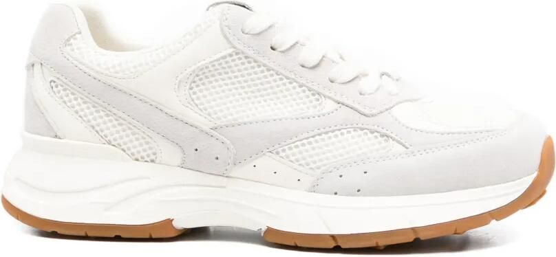 SERGIO MORETTI FIRENZE Sneakers met mesh vlak Beige