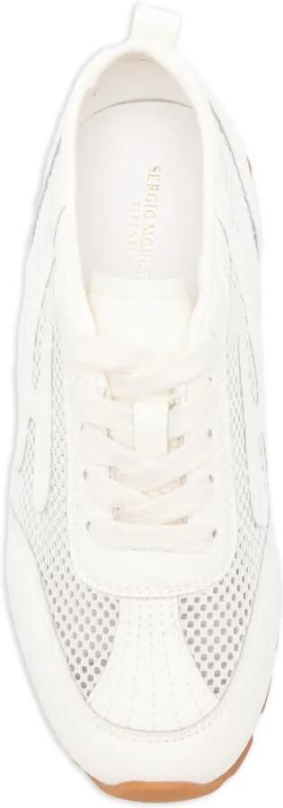 SERGIO MORETTI FIRENZE Sneakers met mesh vlakken Beige - Foto 4