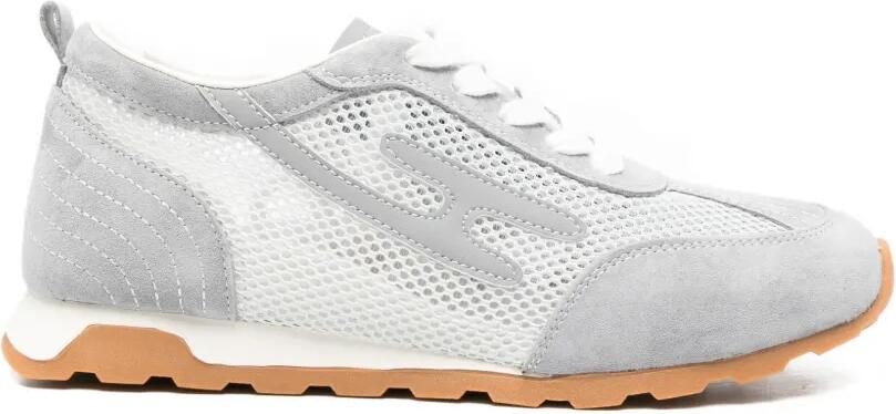 SERGIO MORETTI FIRENZE Sneakers met mesh vlakken Grijs