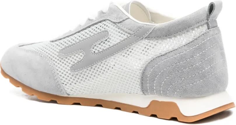 SERGIO MORETTI FIRENZE Sneakers met mesh vlakken Grijs - Foto 3