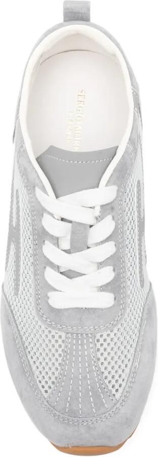 SERGIO MORETTI FIRENZE Sneakers met mesh vlakken Grijs - Foto 4