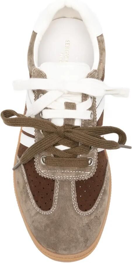 SERGIO MORETTI FIRENZE Sneakers met plateauzool Bruin - Foto 4