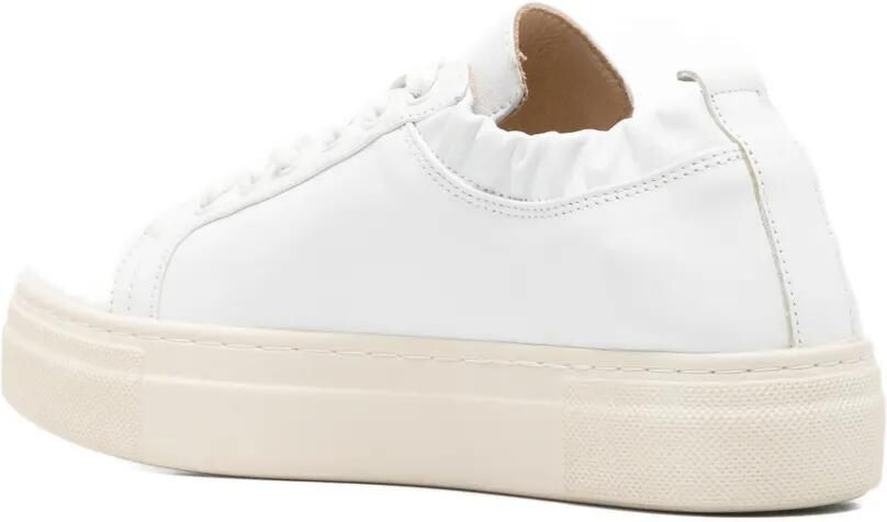 SERGIO MORETTI FIRENZE Sneakers met plateauzool en ruches Wit - Foto 2
