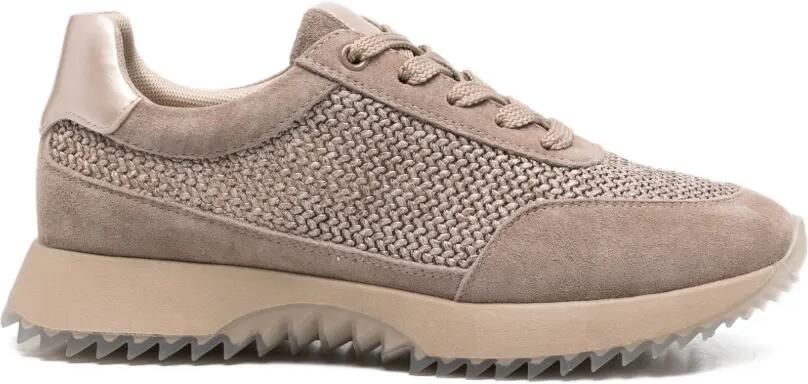 SERGIO MORETTI FIRENZE Sneakers met ronde neus Beige