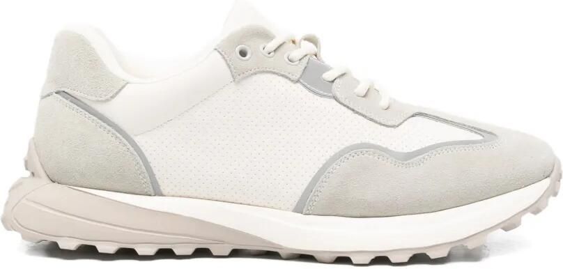 SERGIO MORETTI FIRENZE Sneakers met suède vlak Grijs