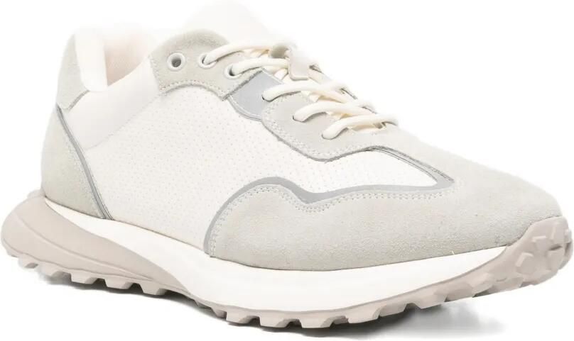 SERGIO MORETTI FIRENZE Sneakers met suède vlak Grijs - Foto 2