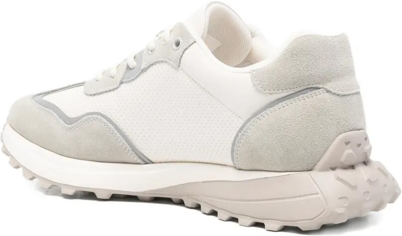 SERGIO MORETTI FIRENZE Sneakers met suède vlak Grijs - Foto 3
