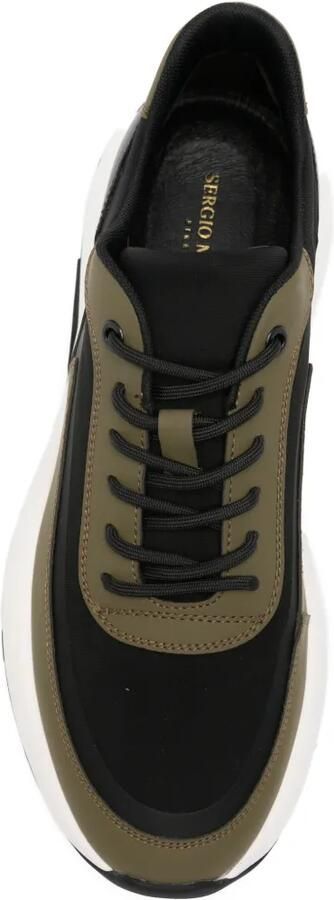 SERGIO MORETTI FIRENZE Sneakers met vlakken Groen - Foto 4