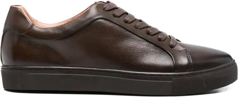 SERGIO MORETTI FIRENZE Sneakers van bewerkt leer Bruin